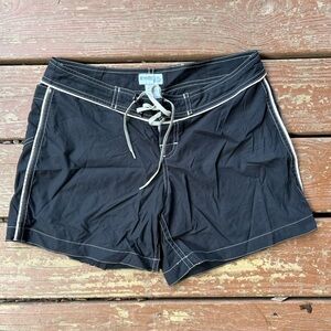 Black Women's Shorts with White Trim